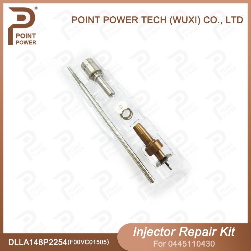 Kit de réparation d'injecteurs Bosch pour 0445110430 avec buse DLLA148P2254 et soupape F00VC01505