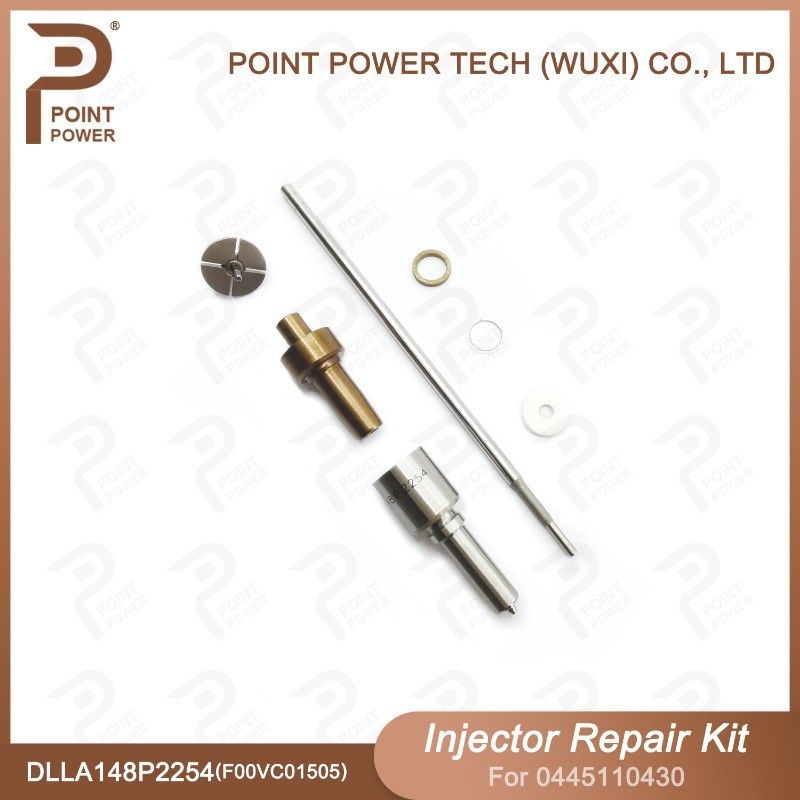 Kit de réparation d'injecteurs Bosch pour 0445110430 avec buse DLLA148P2254 et soupape F00VC01505
