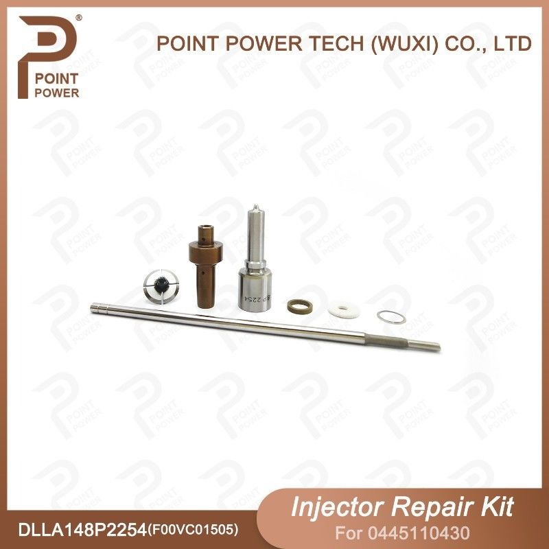 Kit de réparation d'injecteurs Bosch pour 0445110430 avec buse DLLA148P2254 et soupape F00VC01505