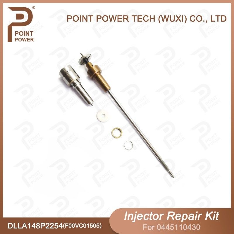 Kit de réparation d'injecteurs Bosch pour 0445110430 avec buse DLLA148P2254 et soupape F00VC01505