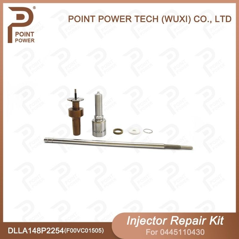 Kit de réparation d'injecteurs Bosch pour 0445110430 avec buse DLLA148P2254 et soupape F00VC01505