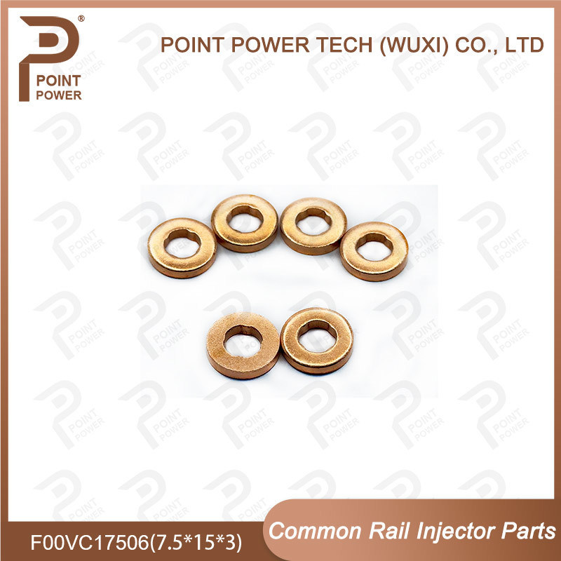 Common Rail Injector Copper Washers Shims F00VC17506 (F00V C17 506) Size 7.5*15*3