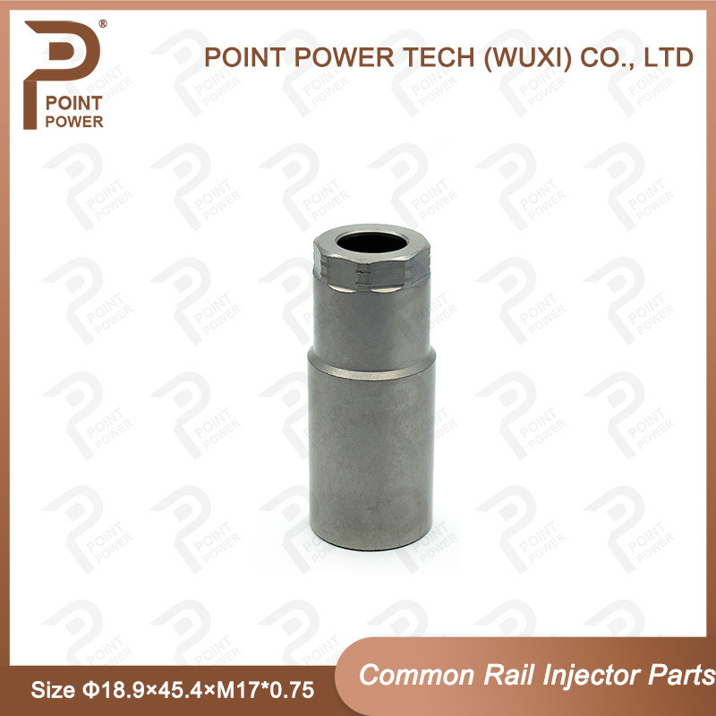 Taille de l'écrou de chapeau de buse piézoélectrique d'injecteur Common Rail Φ18.9×45.4×M17*0.75 Pour injecteur piézo
