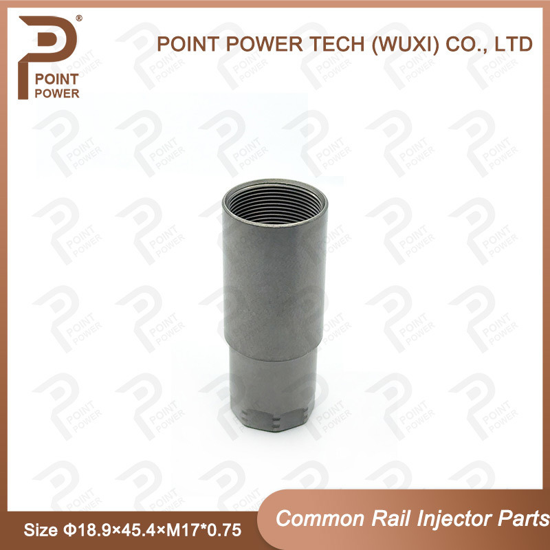 Taille de l'écrou de chapeau de buse piézoélectrique d'injecteur Common Rail Φ18.9×45.4×M17*0.75 Pour injecteur piézo