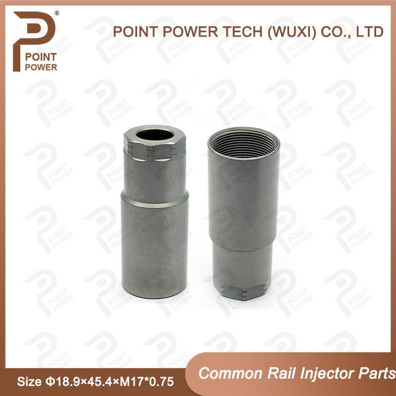 Taille de l'écrou de chapeau de buse piézoélectrique d'injecteur Common Rail Φ18.9×45.4×M17*0.75 Pour injecteur piézo